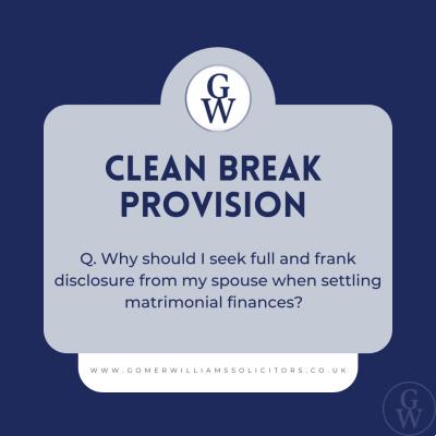 Clean Break Provision