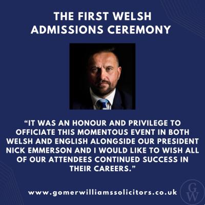 Welsh Admissions Ceremony