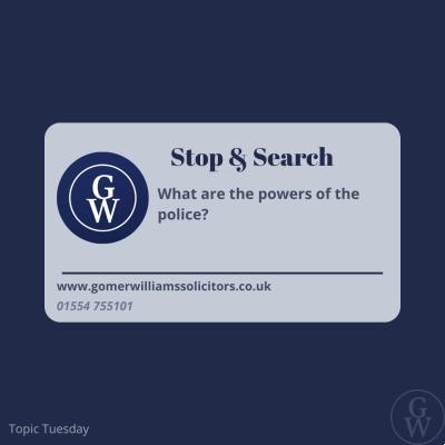 Stop and Search - What are the powers of the police?